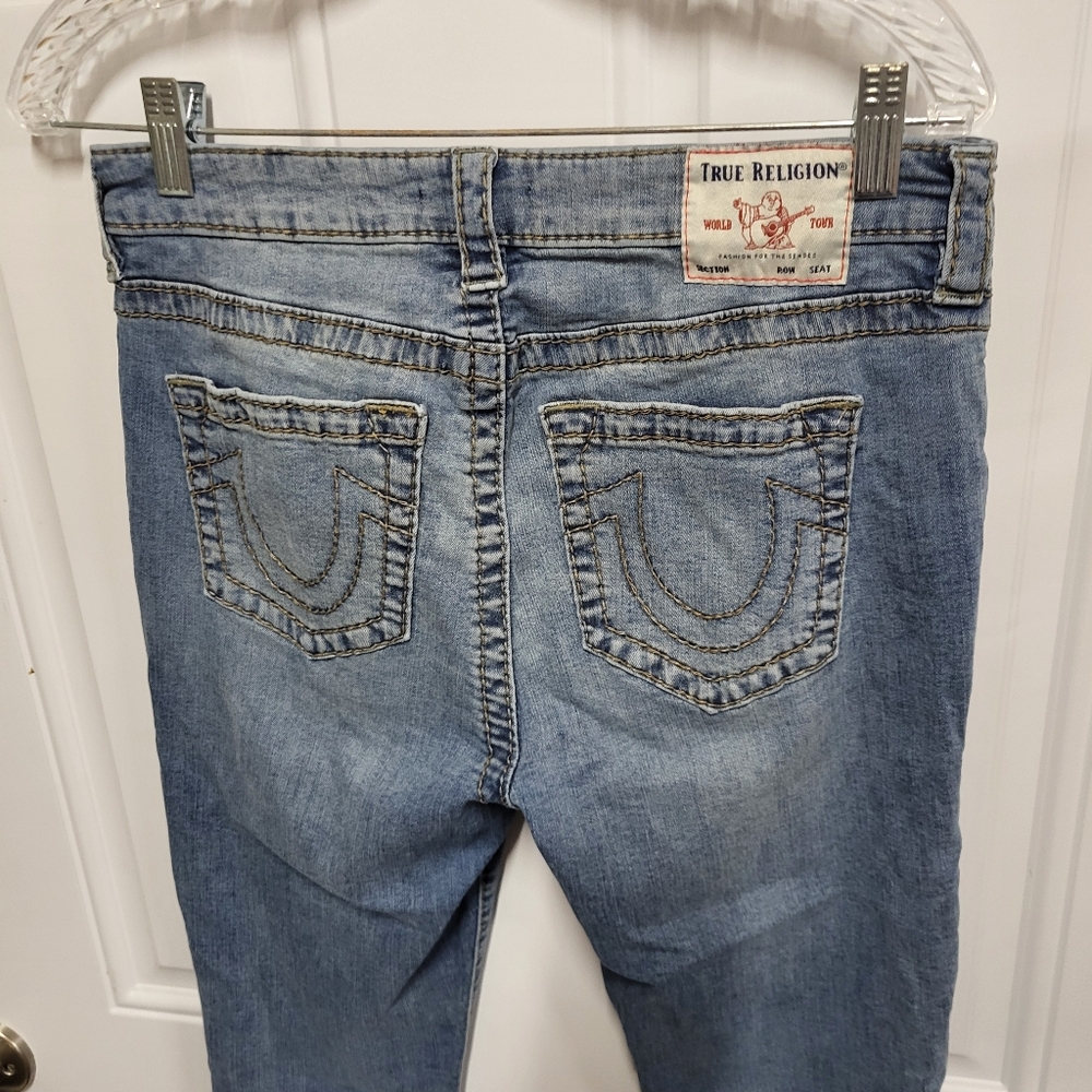 True Religion Jeans Women‎ Blue JENNIE Curvy Super Skinny Mid Rise Size 30 - Picture 6 of 11